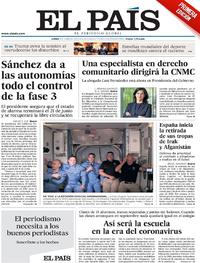 Portada El País 2020-06-01