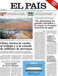 Portada El País 2020-02-03