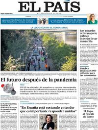 Portada El País 2020-05-03