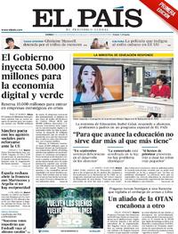 Portada El País 2020-07-03