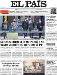 Portada El País 2020-07-04