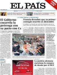 Portada El País 2020-05-06