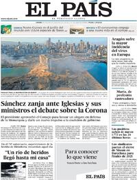 Portada El País 2020-08-06