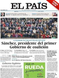 Portada El País 2020-01-08