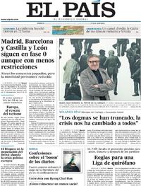 Portada El País 2020-05-16