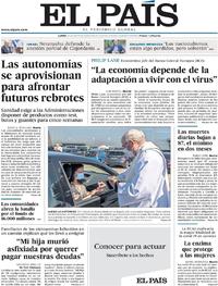 Portada El País 2020-05-18