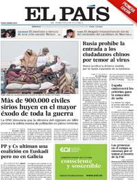 Portada El País 2020-02-19