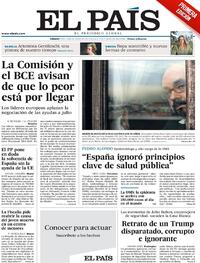 Portada El País 2020-06-20