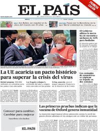 Portada El País 2020-07-21