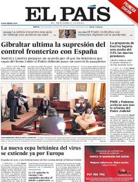 Portada El País 2020-12-22