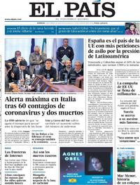 Portada El País 2020-02-23