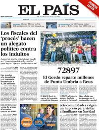 Portada El País 2020-12-23