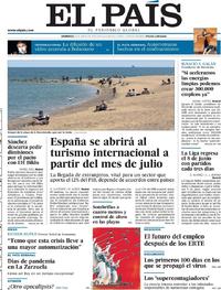 Portada El País 2020-05-24