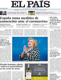 Portada El País 2020-02-26