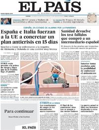 Portada El País 2020-03-27