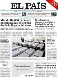 Portada El País 2020-04-28
