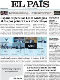 Portada El País 2020-07-30