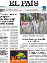 Portada El País 2020-07-31