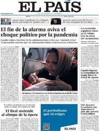Portada El País 2021-05-11