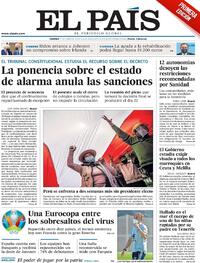 Portada El País 2021-06-11