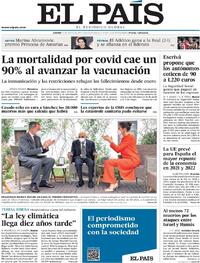 Portada El País 2021-05-13