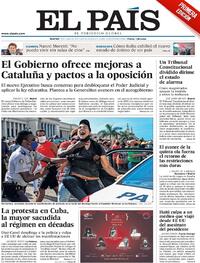 Portada El País 2021-07-13