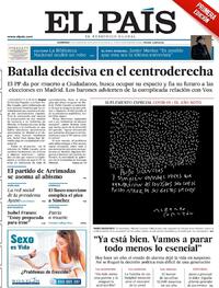 Portada El País 2021-03-14