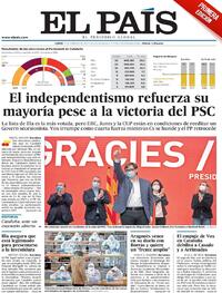 Portada El País 2021-02-15
