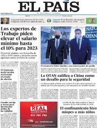 Portada El País 2021-06-15