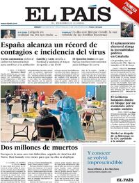 Portada El País 2021-01-16