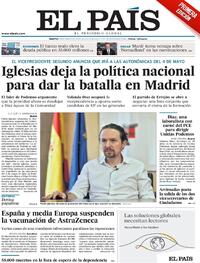 Portada El País 2021-03-16