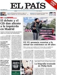 Portada El País 2021-04-23