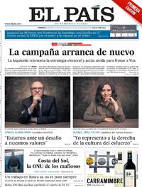 Portada El País 2021-04-25
