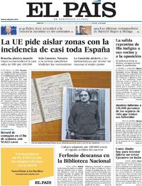 Portada El País 2021-01-26