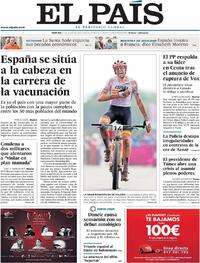 Portada El País 2021-07-27