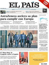 Portada El País 2021-01-30