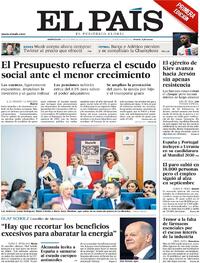 Portada El País 2022-10-05