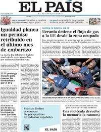 Portada El País 2022-05-12