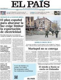 Portada El País 2022-04-18