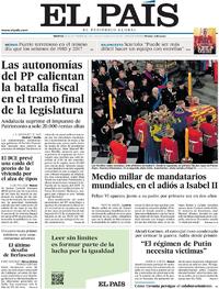 Portada El País 2022-09-20