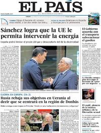 Portada El País 2022-03-26