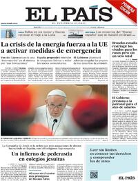 Portada El País 2022-08-30