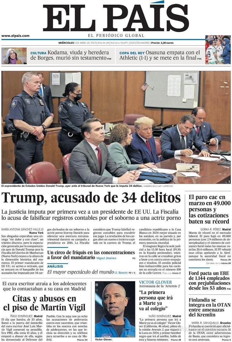 Portada El País 2023-04-06
