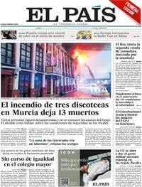 Portada El País 2023-10-02