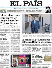 Portada El País 2023-06-03