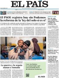 Portada El País 2023-02-06