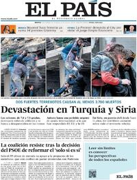 Portada El País 2023-02-07