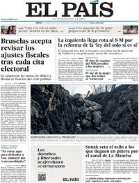 Portada El País 2023-03-07