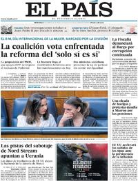 Portada El País 2023-03-08