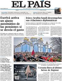 Portada El País 2023-03-11
